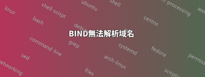 BIND無法解析域名