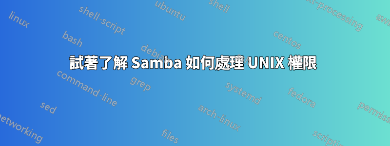 試著了解 Samba 如何處理 UNIX 權限