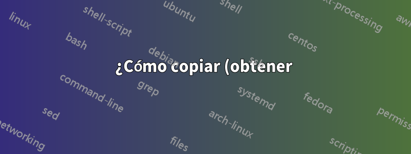 ¿Cómo copiar (obtener) la URL de la página de resultados de la página de inicio?