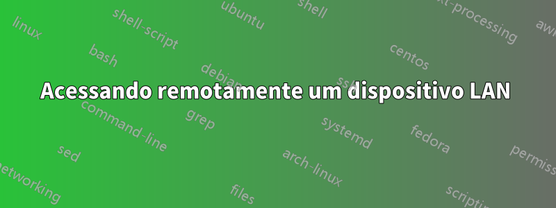 Acessando remotamente um dispositivo LAN