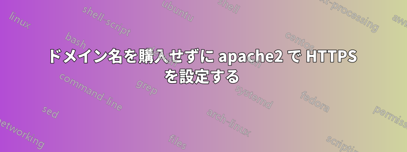 ドメイン名を購入せずに apache2 で HTTPS を設定する