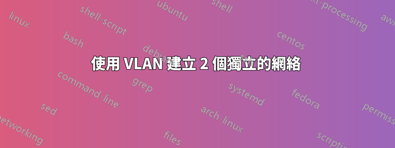 使用 VLAN 建立 2 個獨立的網絡