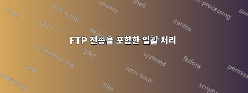 FTP 전송을 포함한 일괄 처리