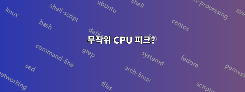 무작위 CPU 피크?