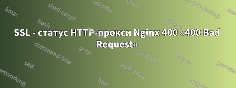 SSL - статус HTTP-прокси Nginx 400 «400 Bad Request»