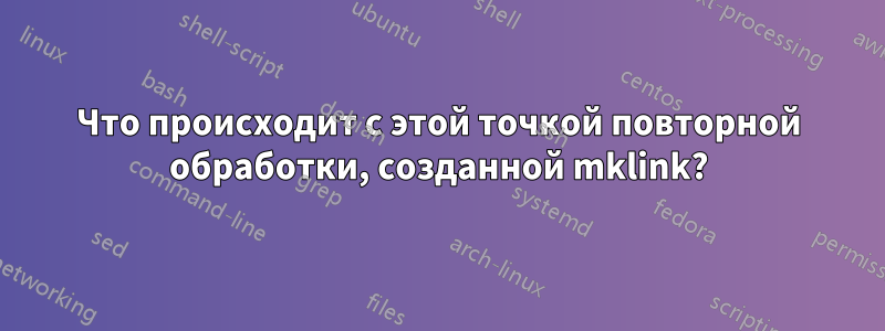 Что происходит с этой точкой повторной обработки, созданной mklink?