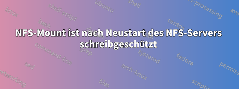 NFS-Mount ist nach Neustart des NFS-Servers schreibgeschützt