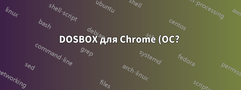 DOSBOX для Chrome (ОС?) отображается как черный экран
