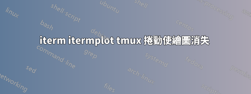 iterm itermplot tmux 捲動使繪圖消失