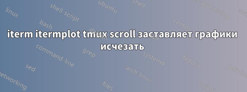 iterm itermplot tmux scroll заставляет графики исчезать