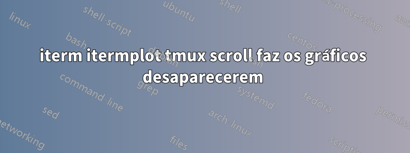 iterm itermplot tmux scroll faz os gráficos desaparecerem