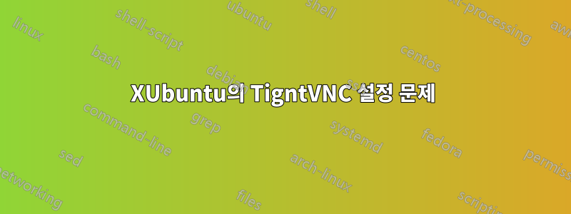 XUbuntu의 TigntVNC 설정 문제