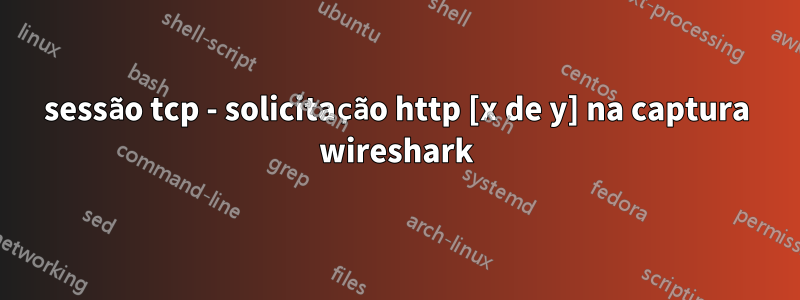 sessão tcp - solicitação http [x de y] na captura wireshark