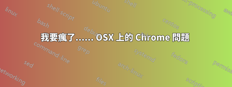 我要瘋了...... OSX 上的 Chrome 問題