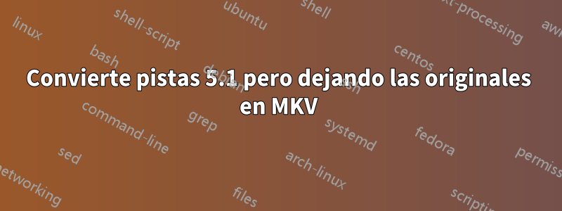 Convierte pistas 5.1 pero dejando las originales en MKV