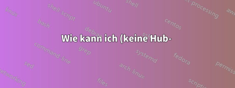 Wie kann ich (keine Hub-) USB-Anschlüsse am Computergehäuse montieren?