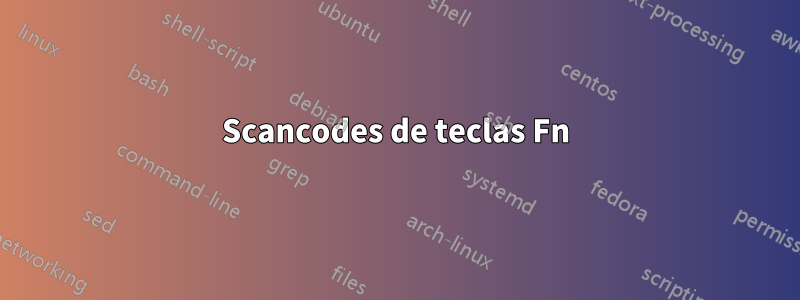 Scancodes de teclas Fn