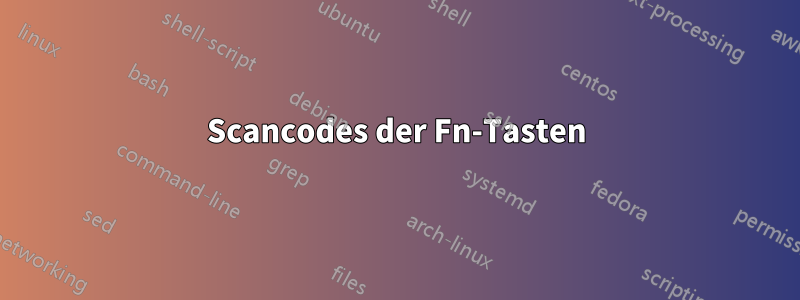 Scancodes der Fn-Tasten