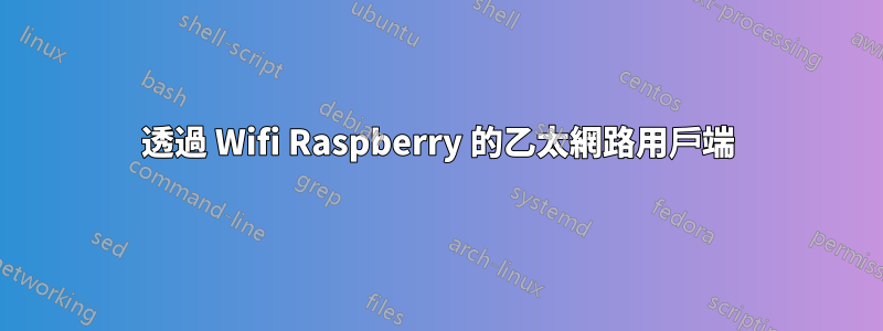 透過 Wifi Raspberry 的乙太網路用戶端