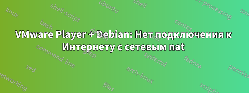 VMware Player + Debian: Нет подключения к Интернету с сетевым nat