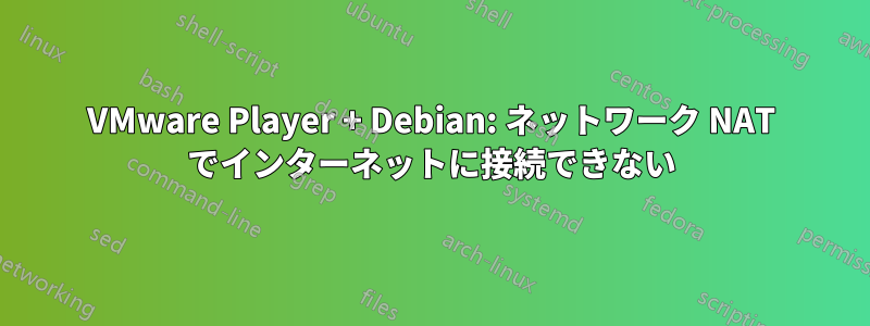 VMware Player + Debian: ネットワーク NAT でインターネットに接続できない