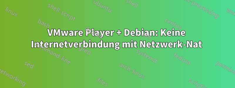 VMware Player + Debian: Keine Internetverbindung mit Netzwerk-Nat