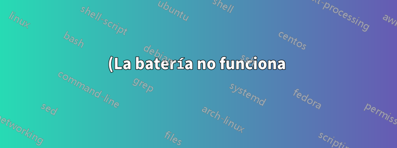 (La batería no funciona) ¿Cómo saber si el problema está en la computadora portátil o en la batería?