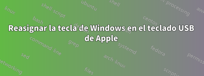 Reasignar la tecla de Windows en el teclado USB de Apple