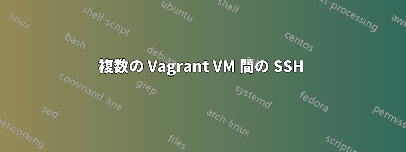 複数の Vagrant VM 間の SSH