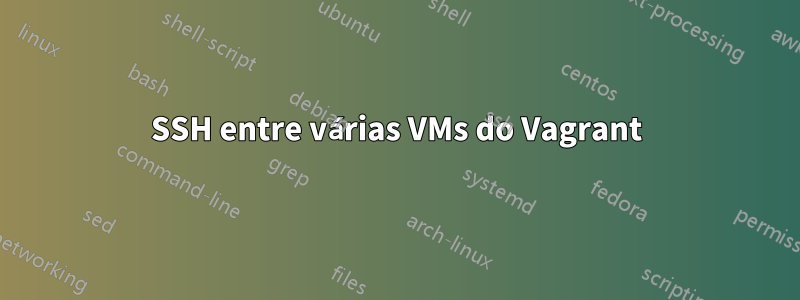 SSH entre várias VMs do Vagrant