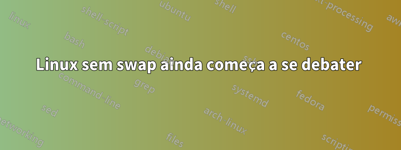 Linux sem swap ainda começa a se debater