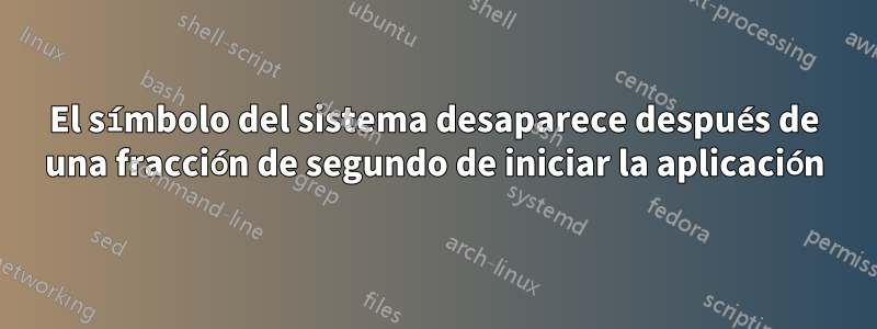 El símbolo del sistema desaparece después de una fracción de segundo de iniciar la aplicación