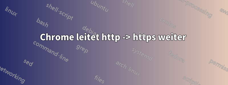 Chrome leitet http -> https weiter