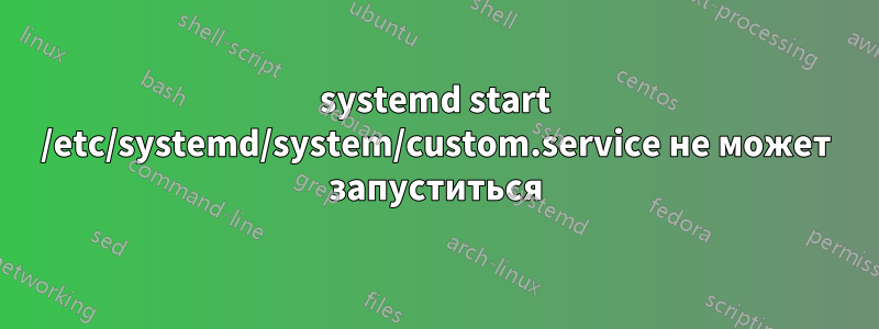 systemd start /etc/systemd/system/custom.service не может запуститься