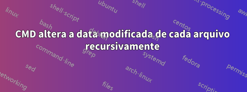 CMD altera a data modificada de cada arquivo recursivamente