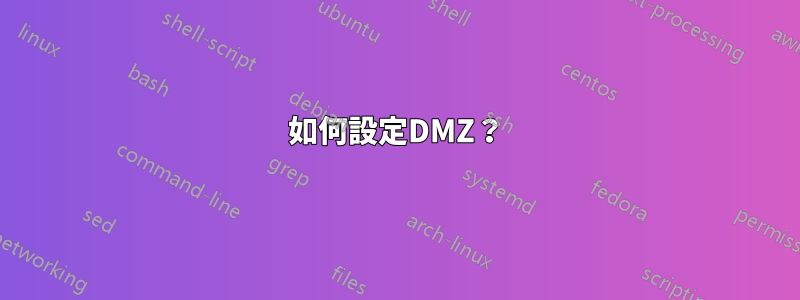 如何設定DMZ？