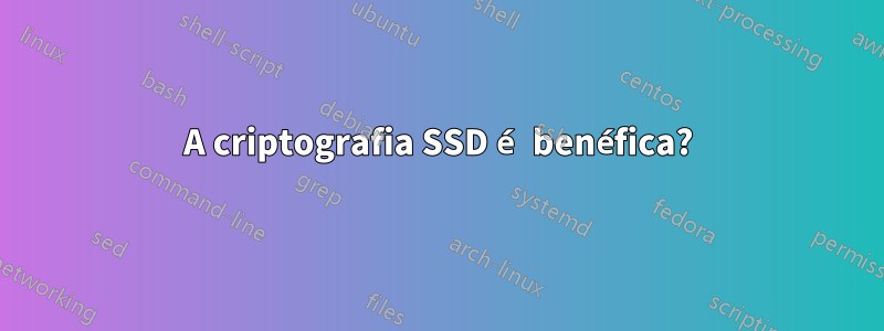 A criptografia SSD é benéfica?