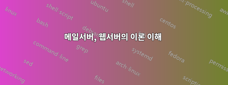 메일서버, 웹서버의 이론 이해