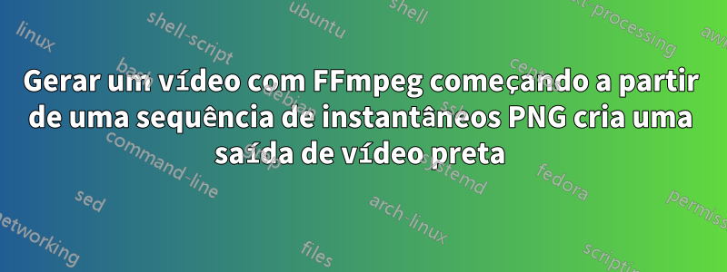 Gerar um vídeo com FFmpeg começando a partir de uma sequência de instantâneos PNG cria uma saída de vídeo preta