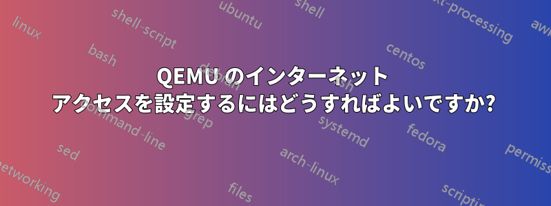 QEMU のインターネット アクセスを設定するにはどうすればよいですか?