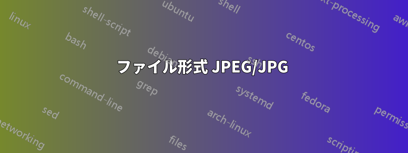 ファイル形式 JPEG/JPG