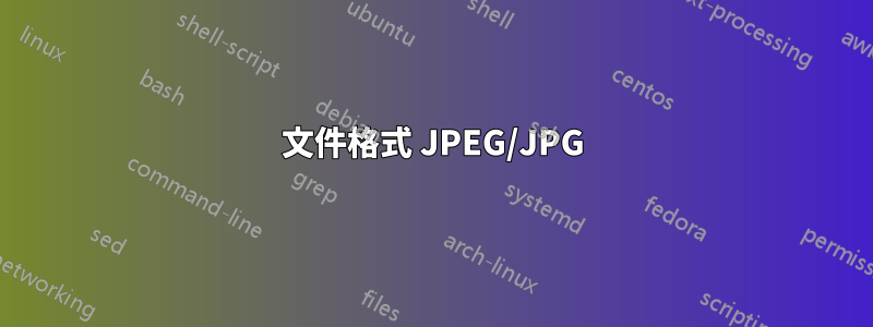 文件格式 JPEG/JPG