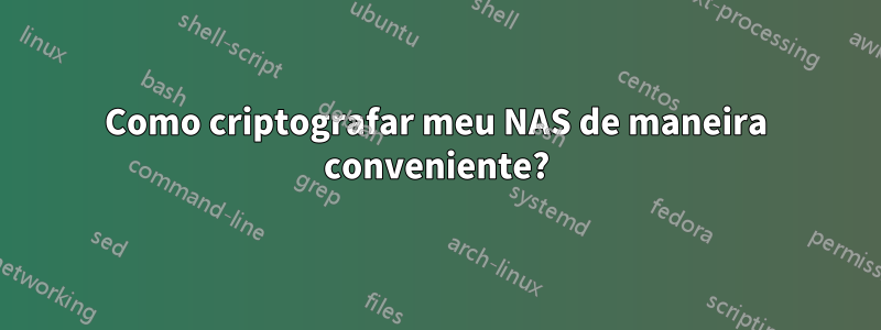 Como criptografar meu NAS de maneira conveniente?