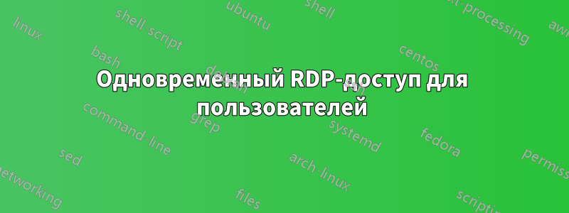 Одновременный RDP-доступ для пользователей