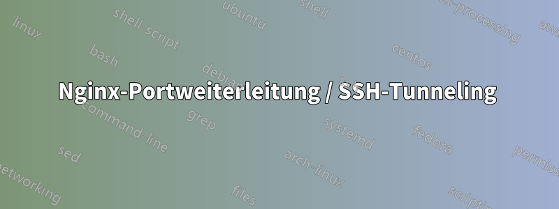 Nginx-Portweiterleitung / SSH-Tunneling