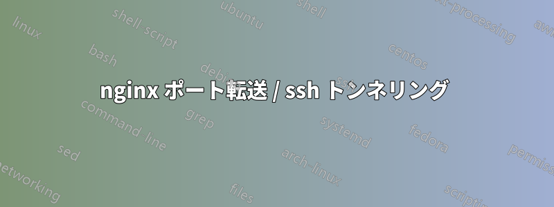 nginx ポート転送 / ssh トンネリング