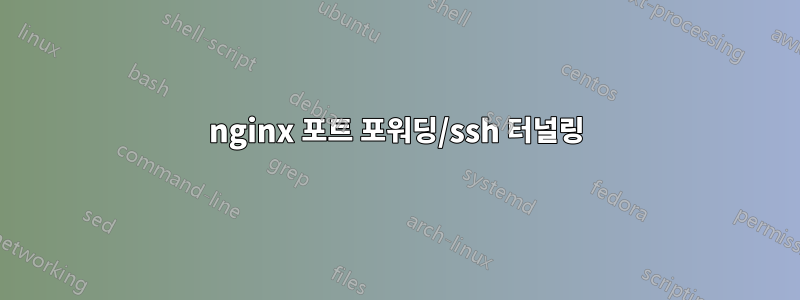 nginx 포트 포워딩/ssh 터널링