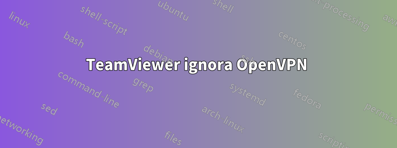 TeamViewer ignora OpenVPN