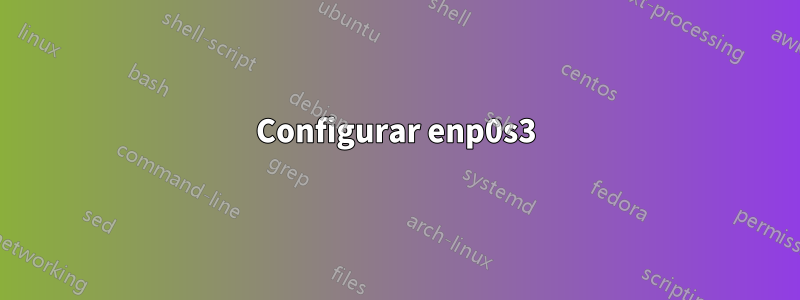 Configurar enp0s3