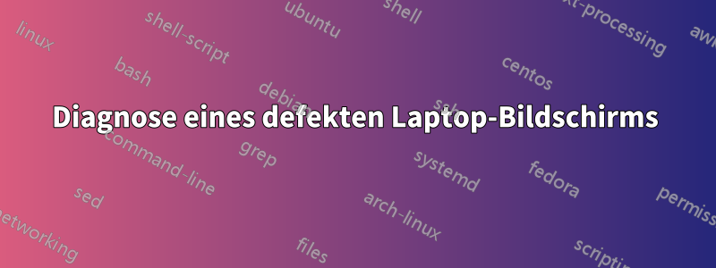 Diagnose eines defekten Laptop-Bildschirms